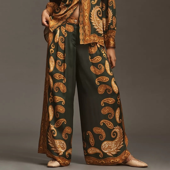 FARM Rio Pants - Farm Rio Printed Wide-Leg Pants